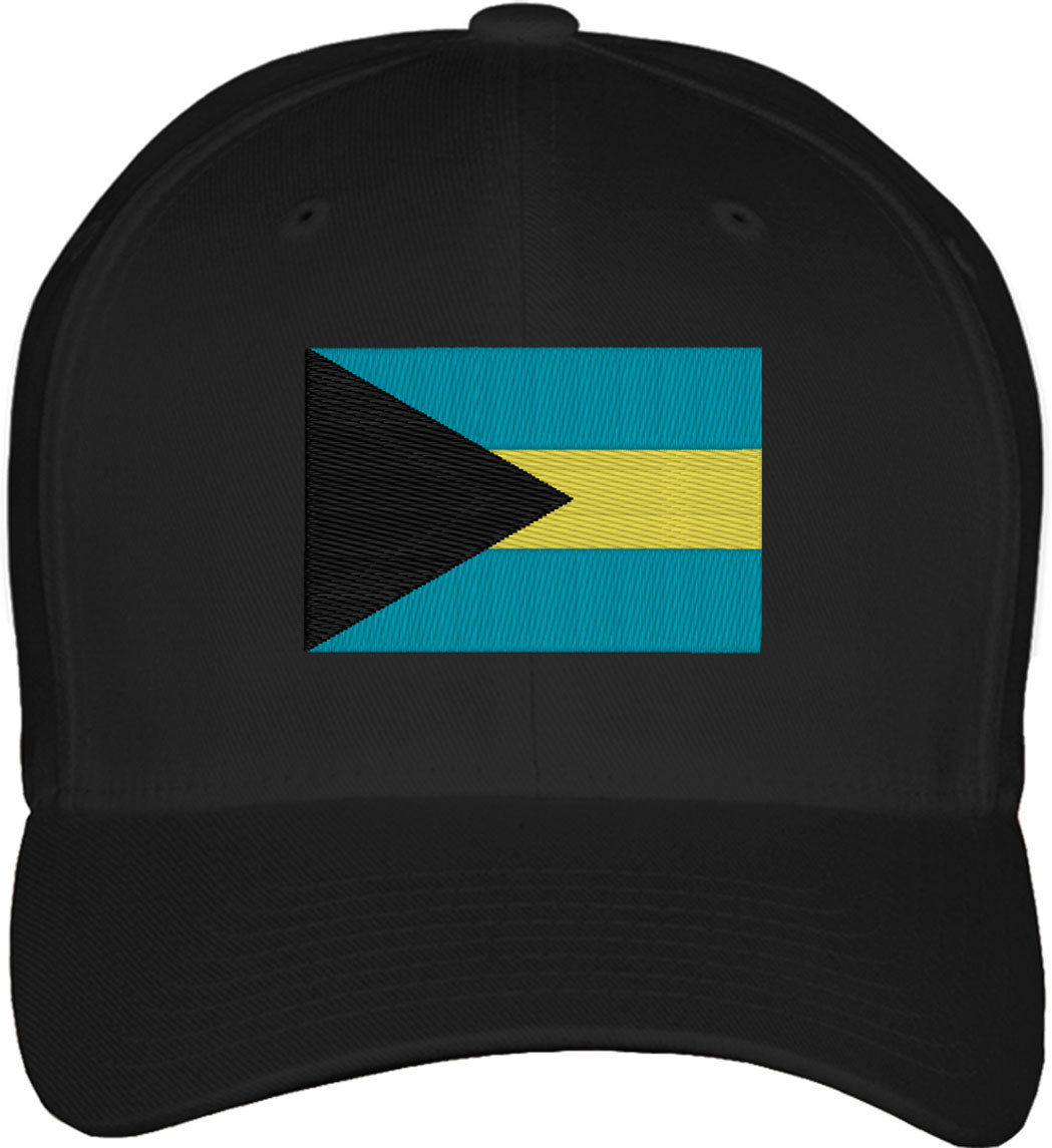 Bahamas Flag Fitted Baseball Cap