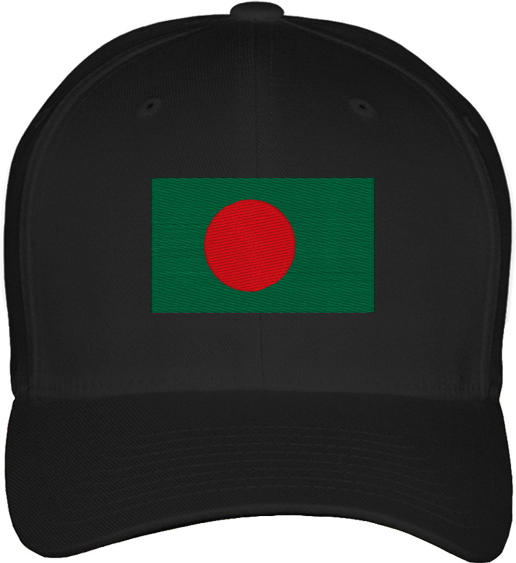 Bangladesh Flag Fitted Baseball Cap