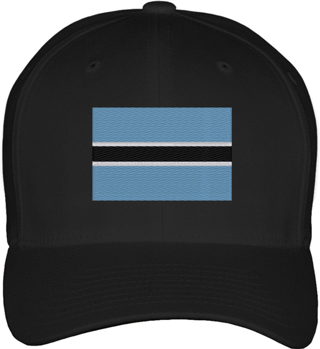 Botswana Flag Fitted Baseball Cap