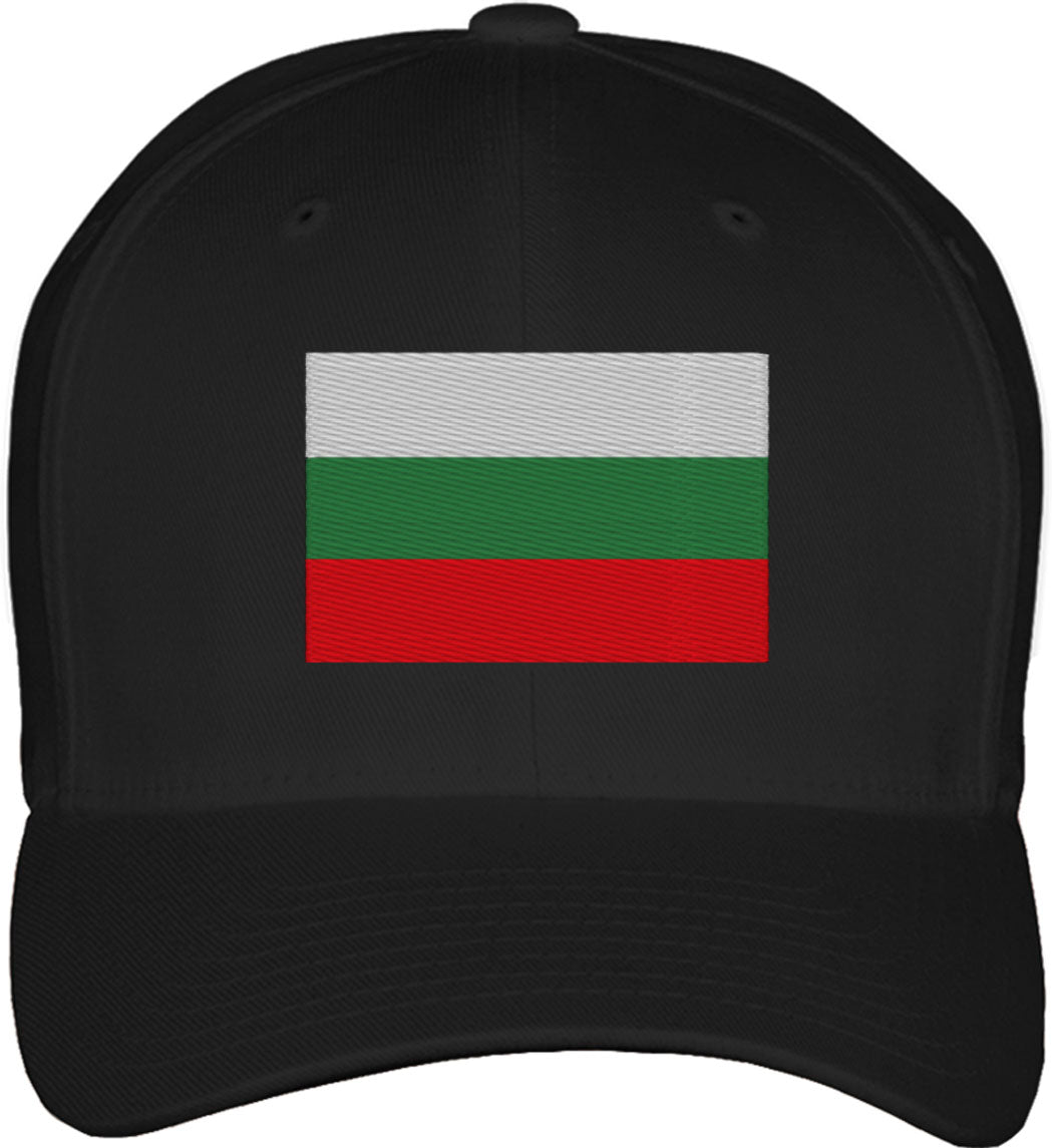 Bulgaria Flag Fitted Baseball Cap