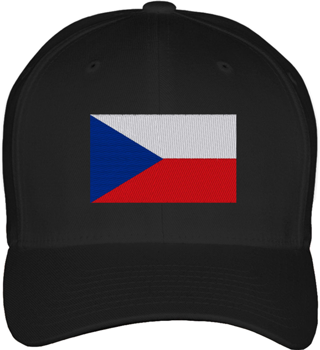 Czechia Flag Fitted Baseball Cap