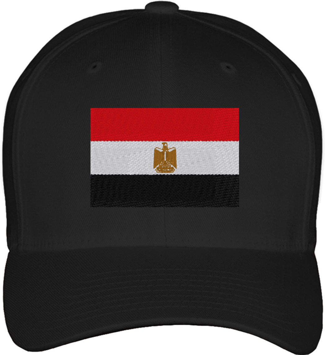 Egypt Flag Fitted Baseball Cap