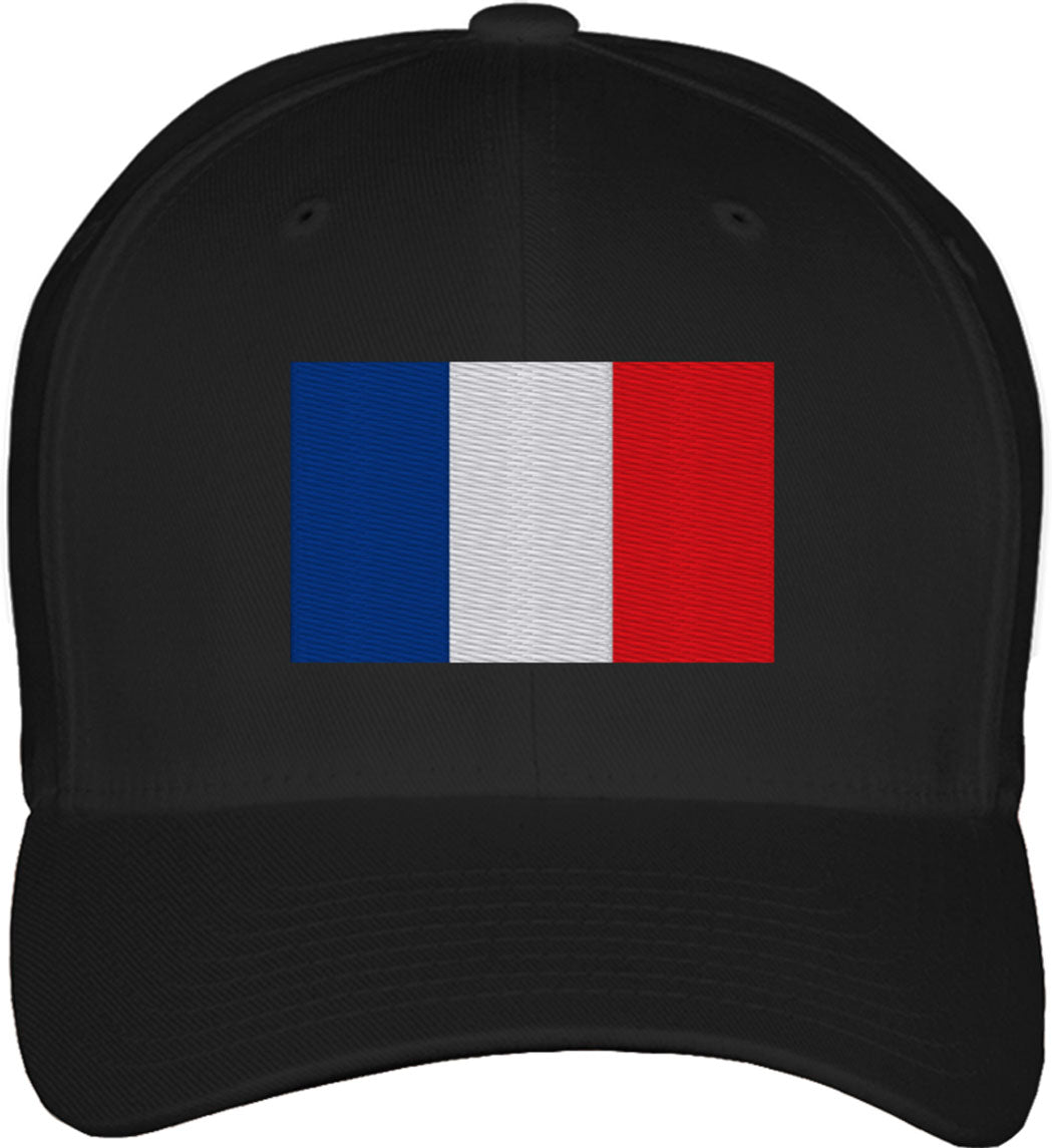 France Flag Fitted Baseball Cap