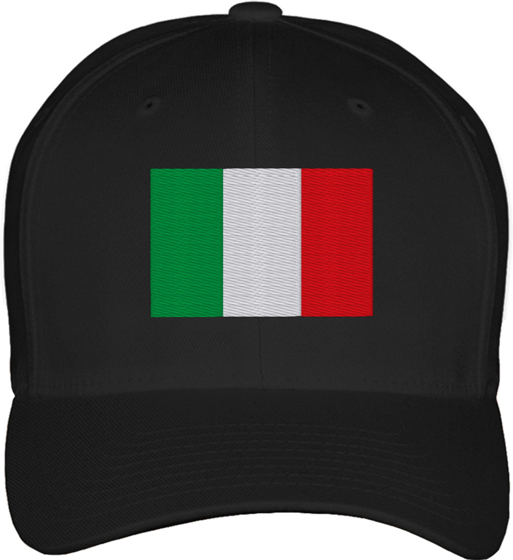 Italy Flag Fitted Baseball Cap