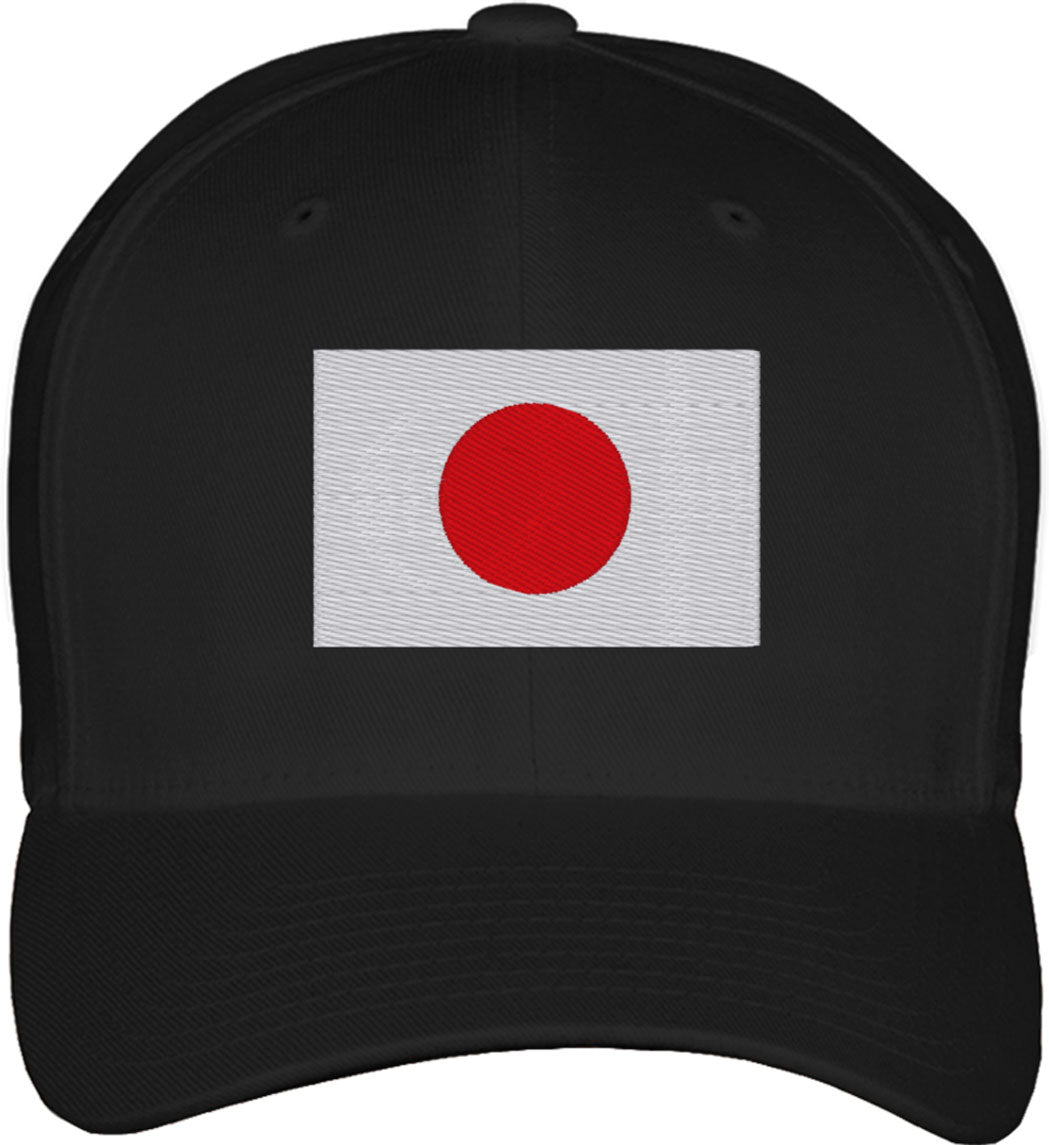 Japan Flag Fitted Baseball Cap