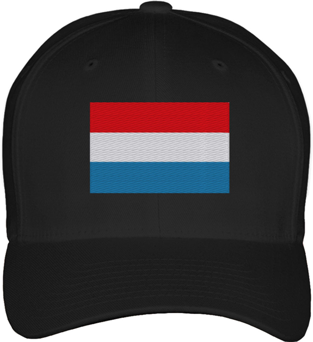 Luxembourg Flag Fitted Baseball Cap