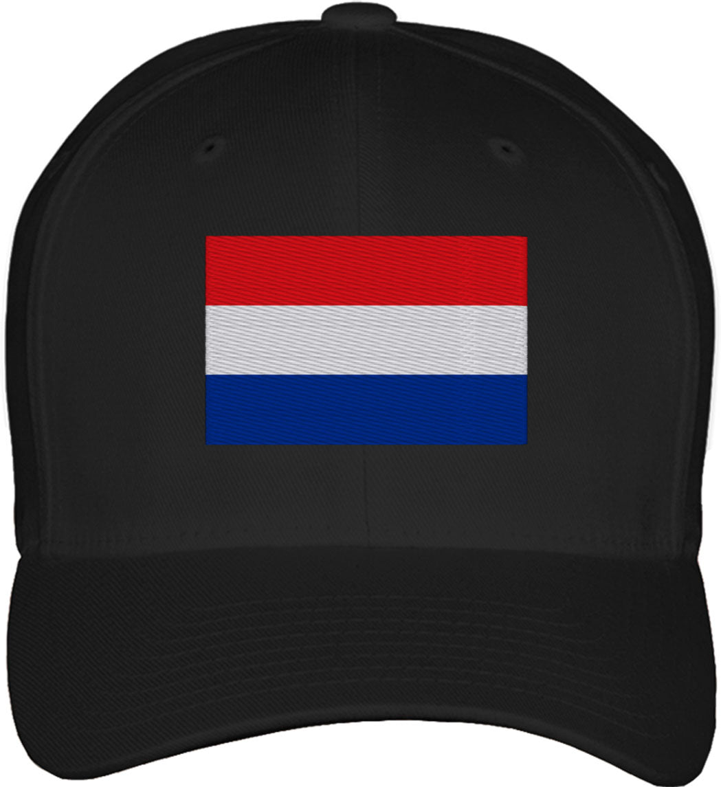 Netherlands Flag Fitted Baseball Cap