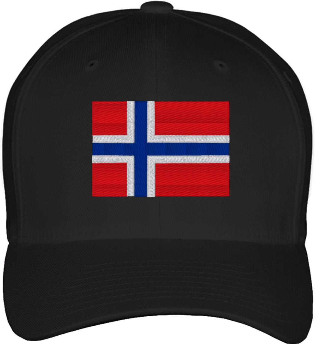 Norway Flag Fitted Baseball Cap