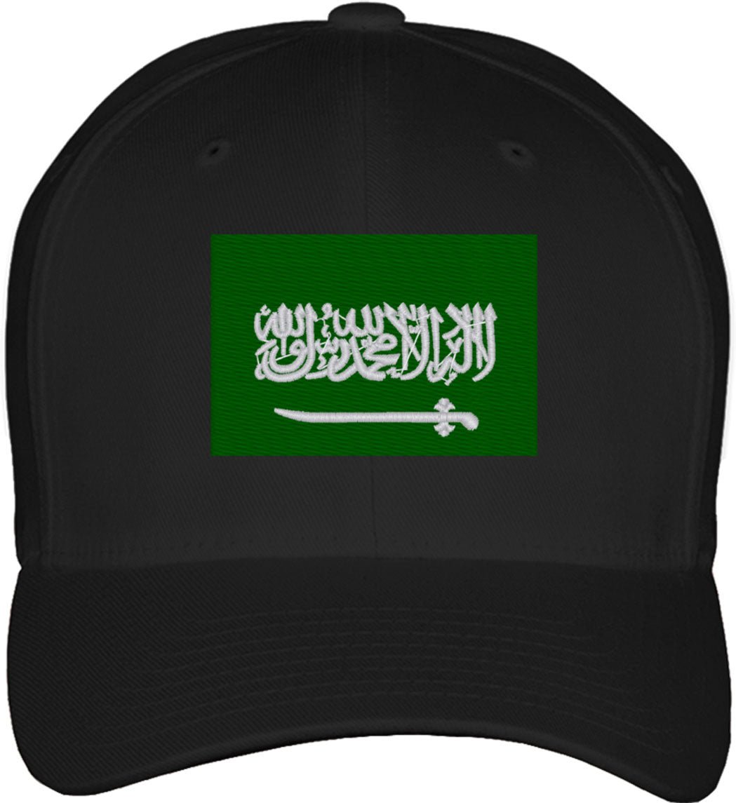 Saudi Arabia Flag Fitted Baseball Cap