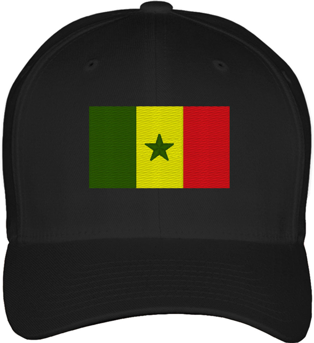 Senegal Flag Fitted Baseball Cap