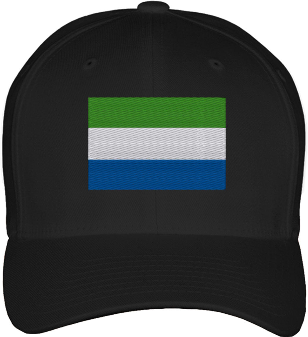 Sierra Leone Flag Fitted Baseball Cap