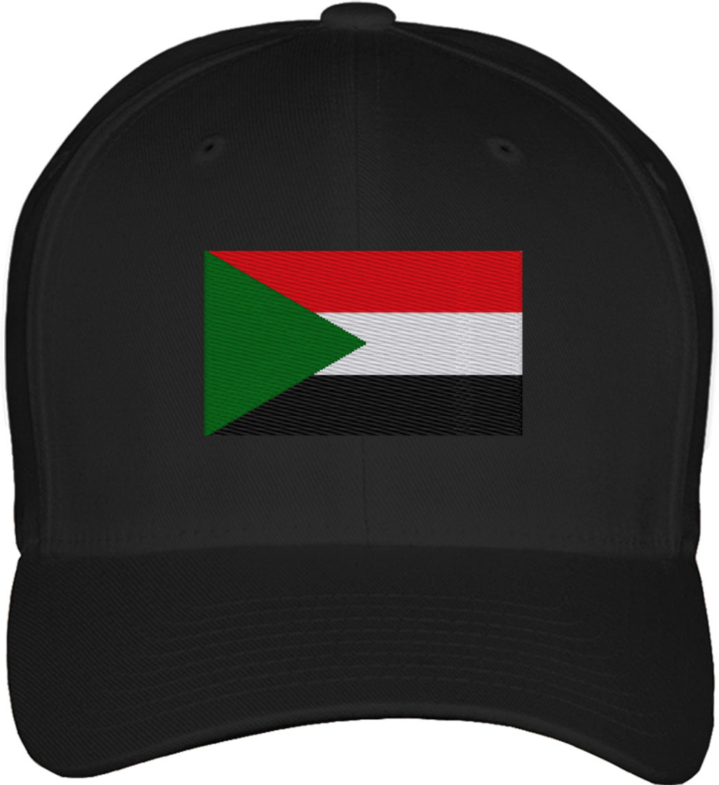 Sudan Flag Fitted Baseball Cap
