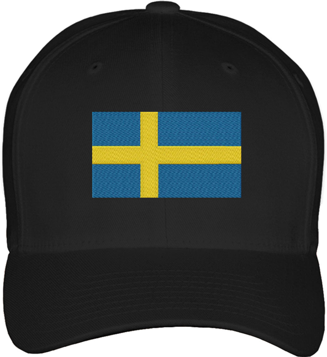 Sweden Flag Fitted Baseball Cap