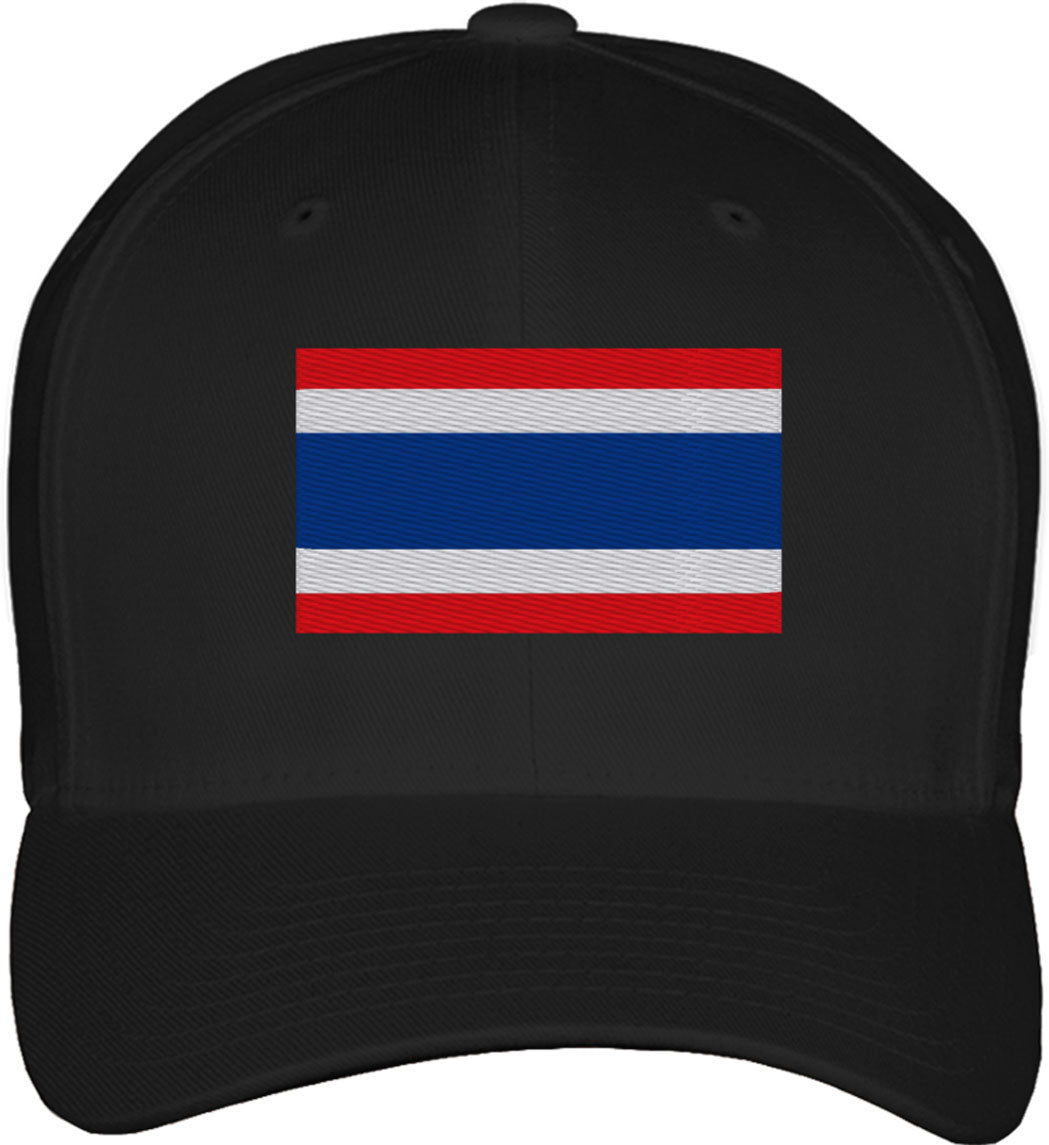 Thailand Flag Fitted Baseball Cap
