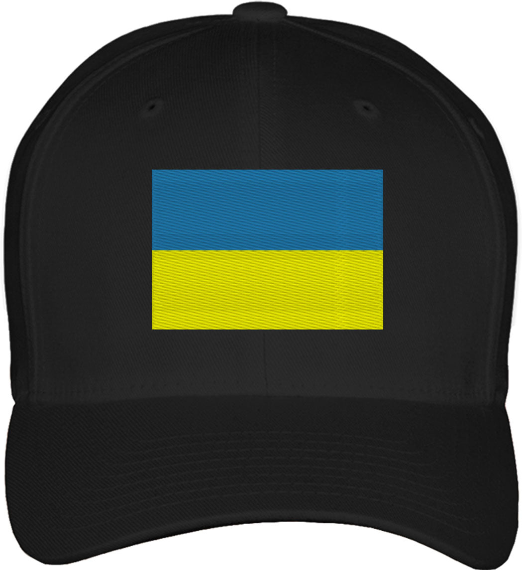 Ukraine Flag Fitted Baseball Cap