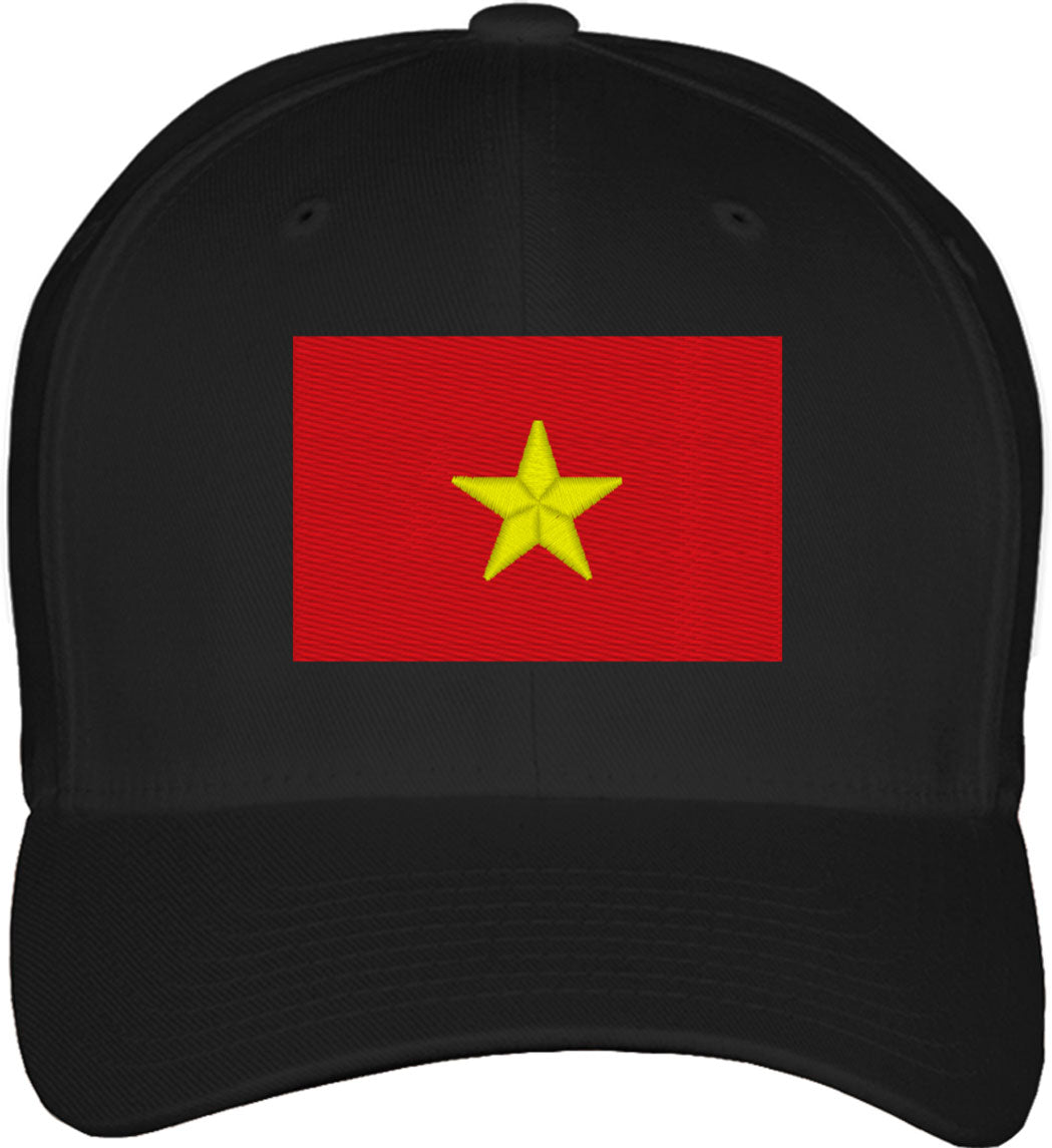 Vietnam Flag Fitted Baseball Cap