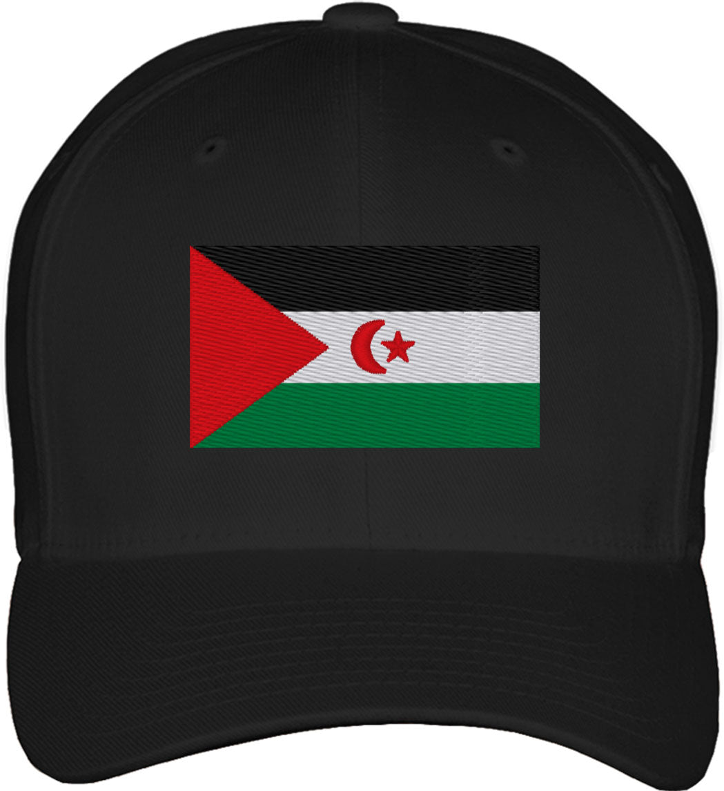Western Sahara Flag Fitted Baseball Cap