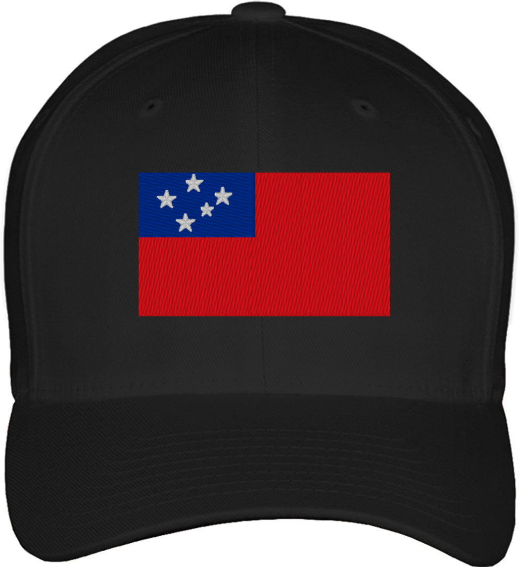 Western Samoa Flag Fitted Baseball Cap