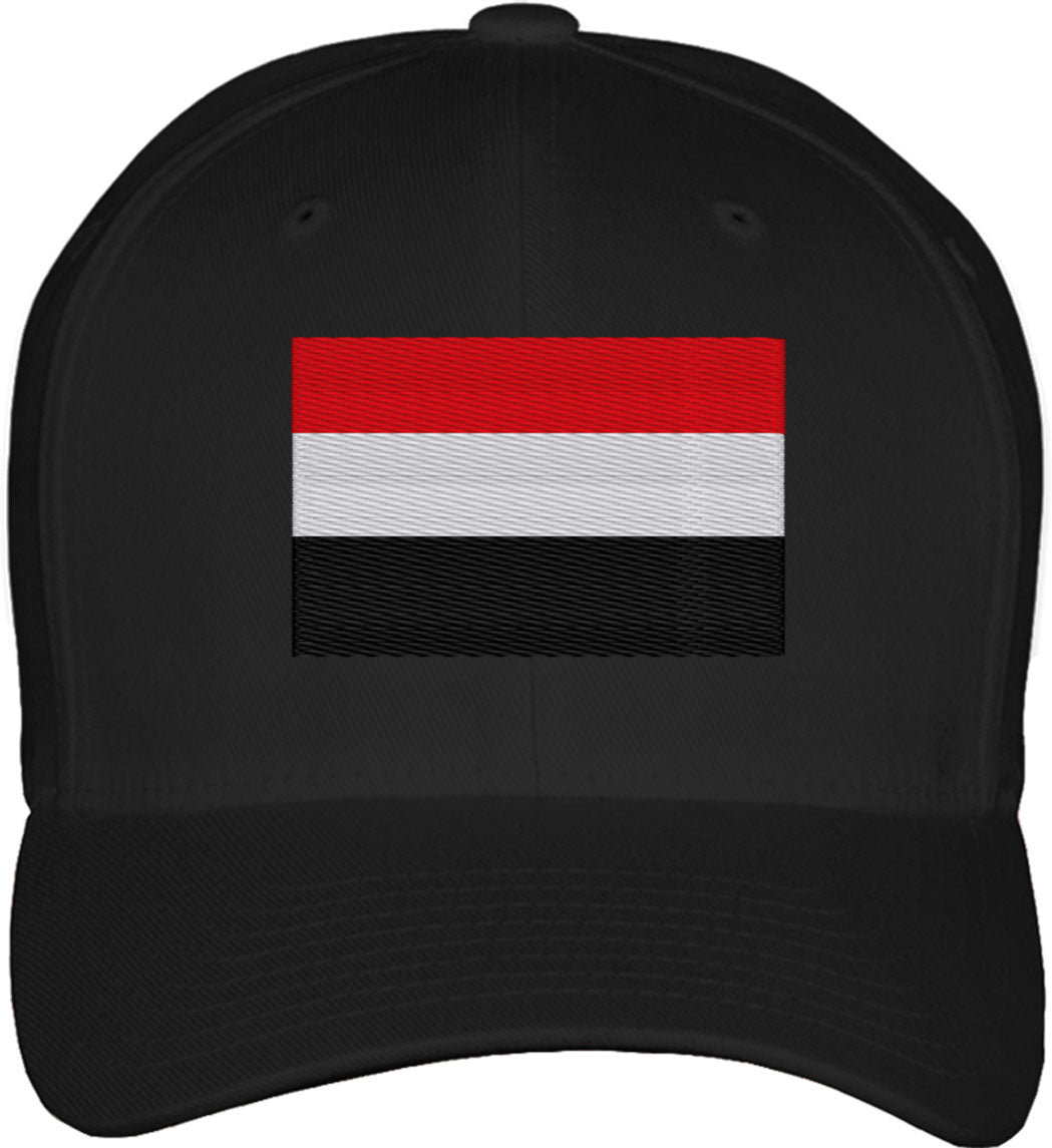 Yemen Flag Fitted Baseball Cap