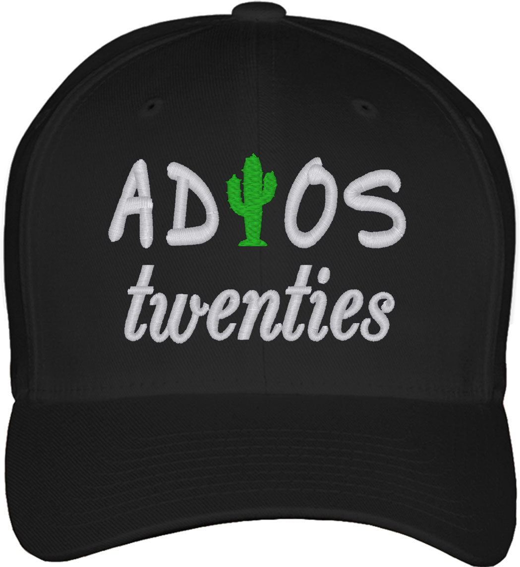 Adios Twenties 30th Birthday Fitted Baseball Cap