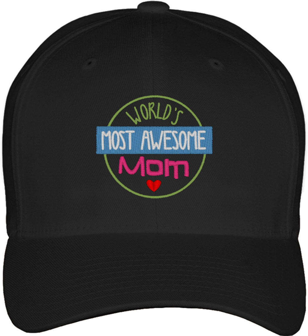 Awesome Mom Mother's Day Fitted Baseball Cap