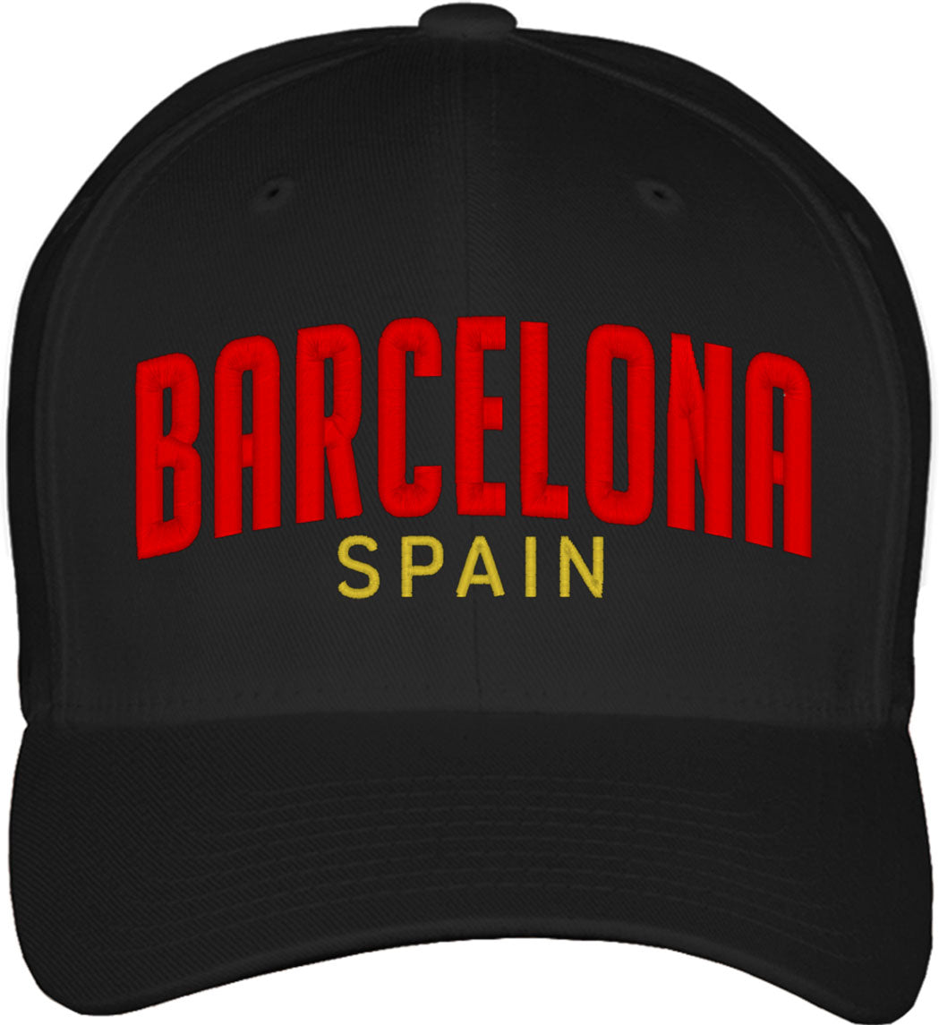 Barcelona Spain Fitted Baseball Cap