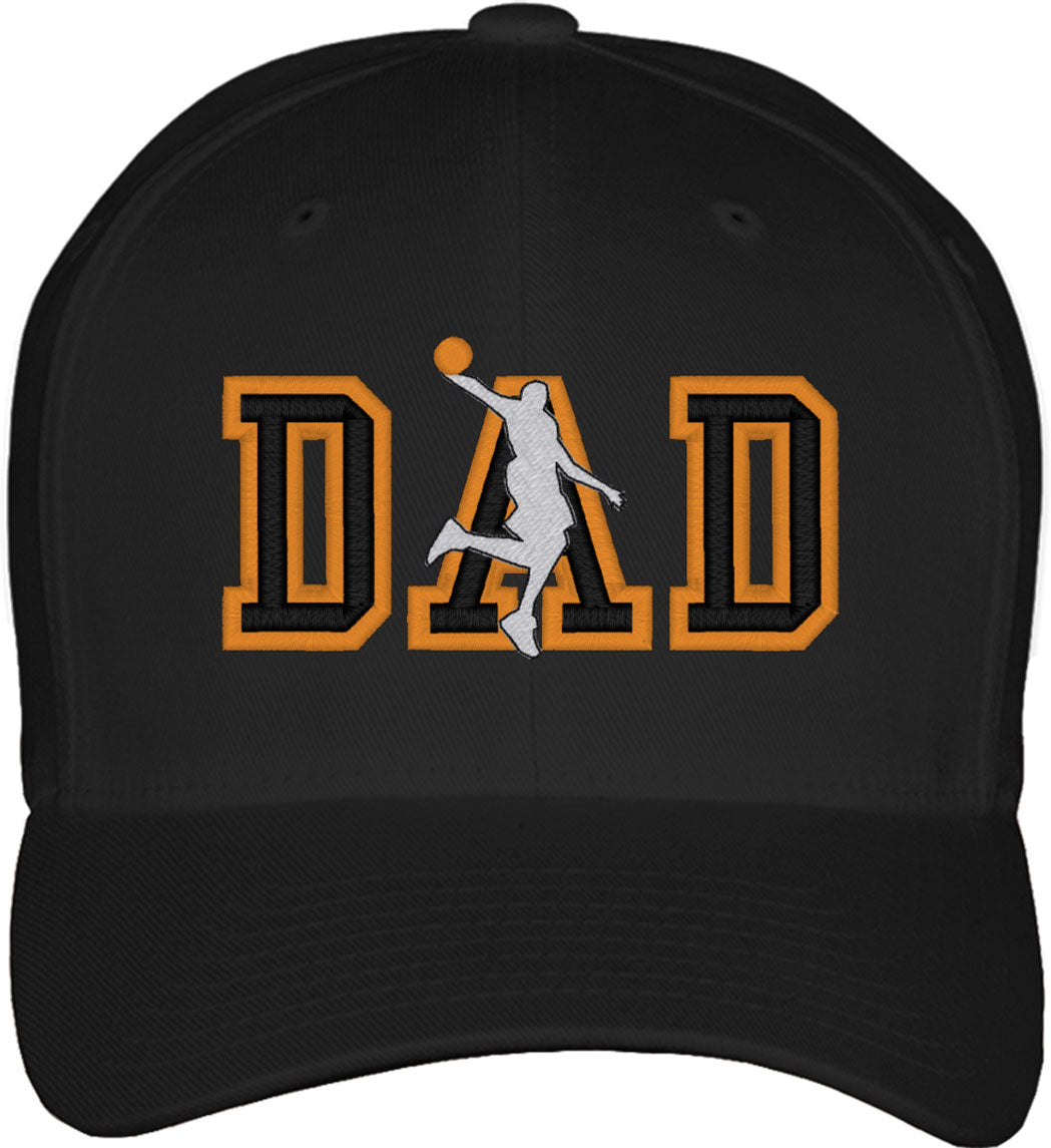 Basketball Dad Fitted Baseball Cap