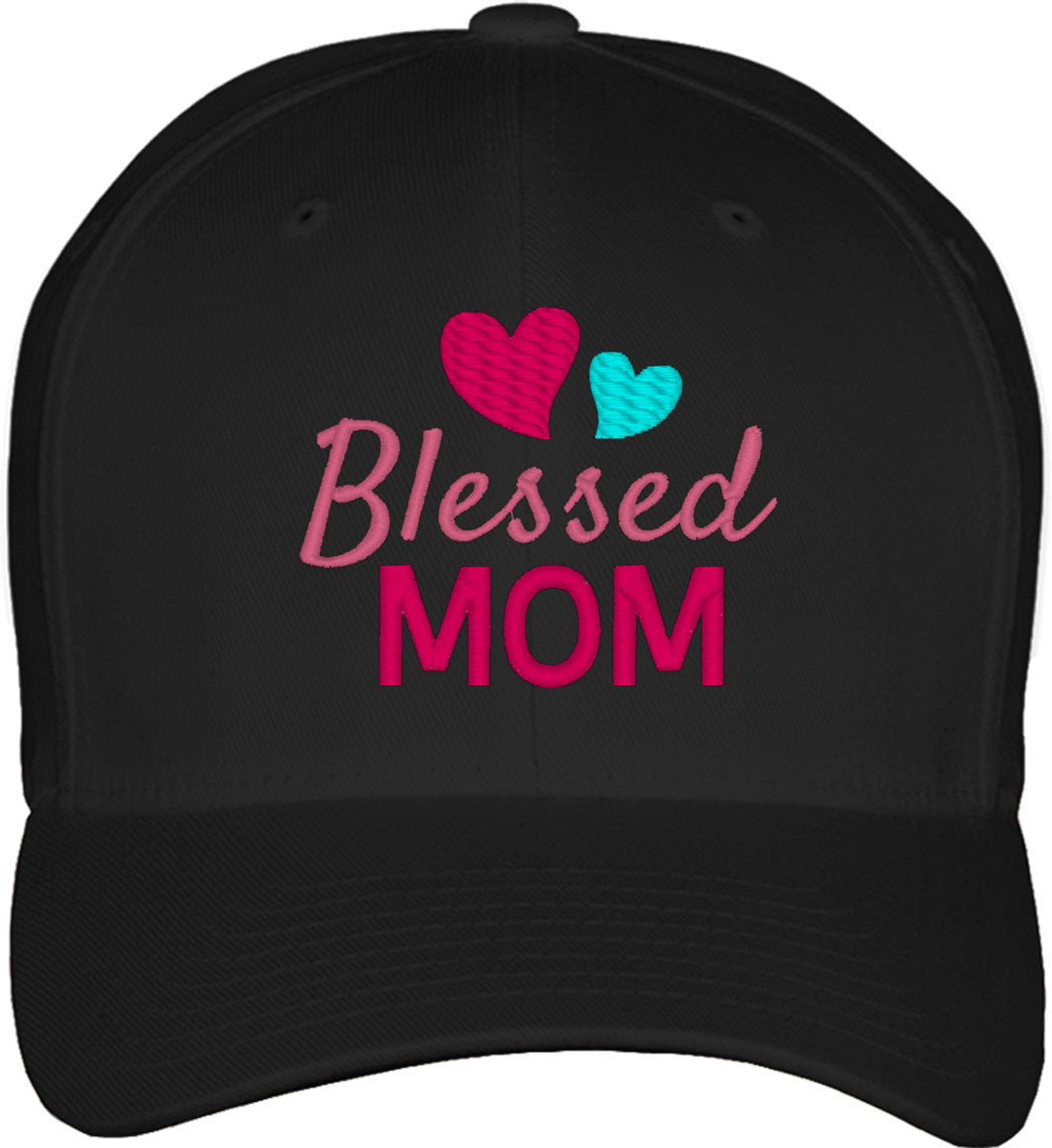 Blessed Mom Mother's Day Fitted Baseball Cap