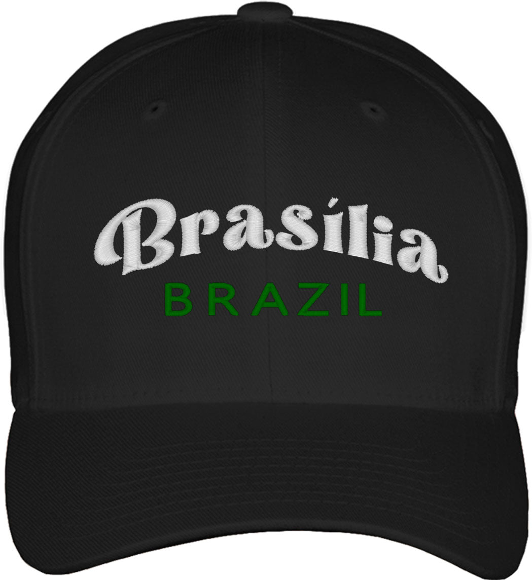 Brasilia Brazil Fitted Baseball Cap