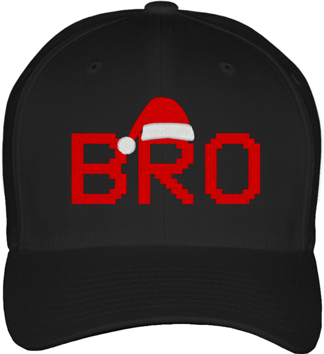 Bro Santa Christmas Family Fitted Baseball Cap