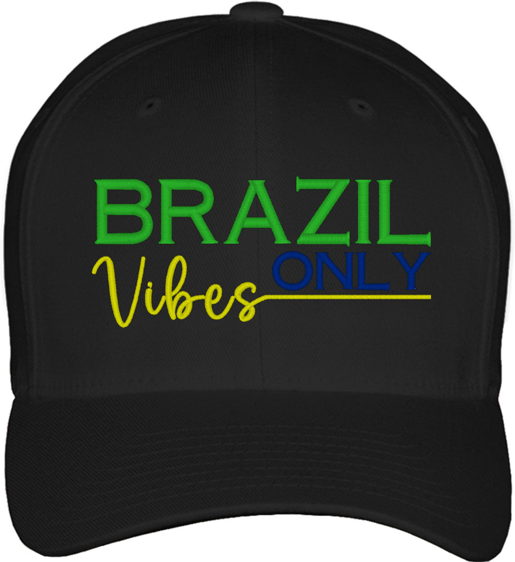 Brazilian Vibes Only Brazilian Day Fitted Baseball Cap
