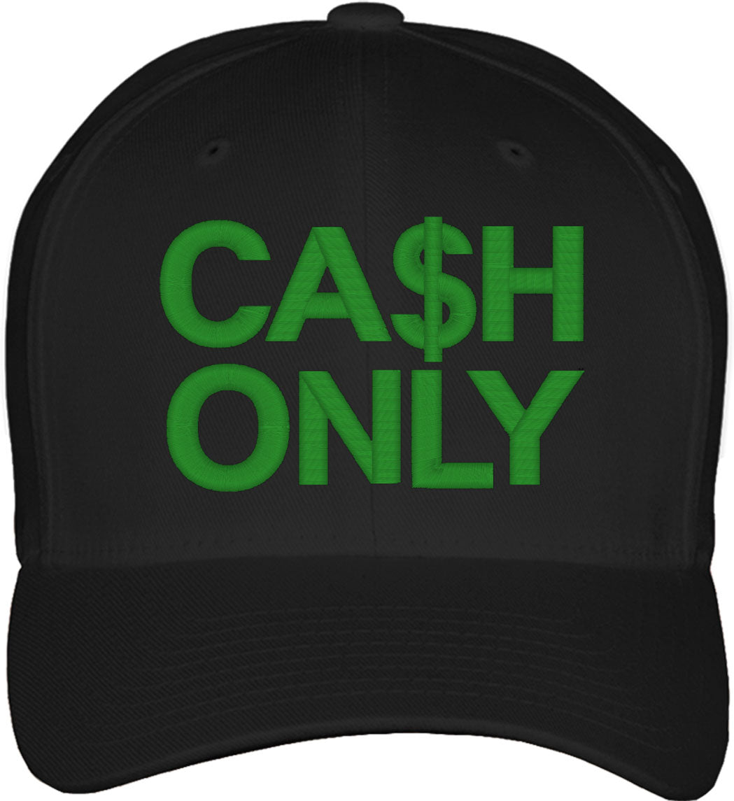 Cash Only Fitted Baseball Cap