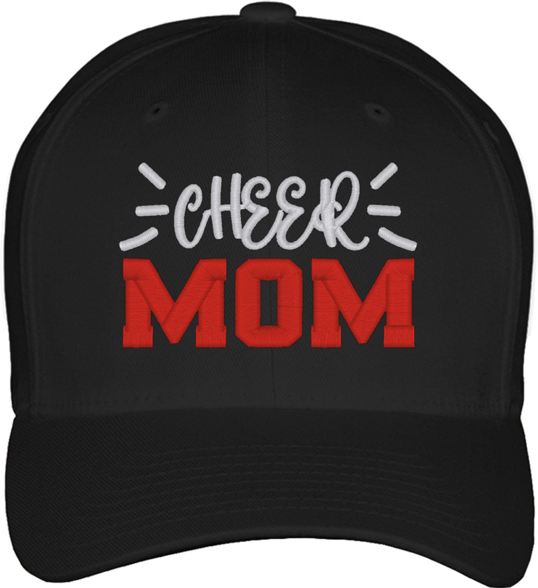 Cheer Mom Fitted Baseball Cap