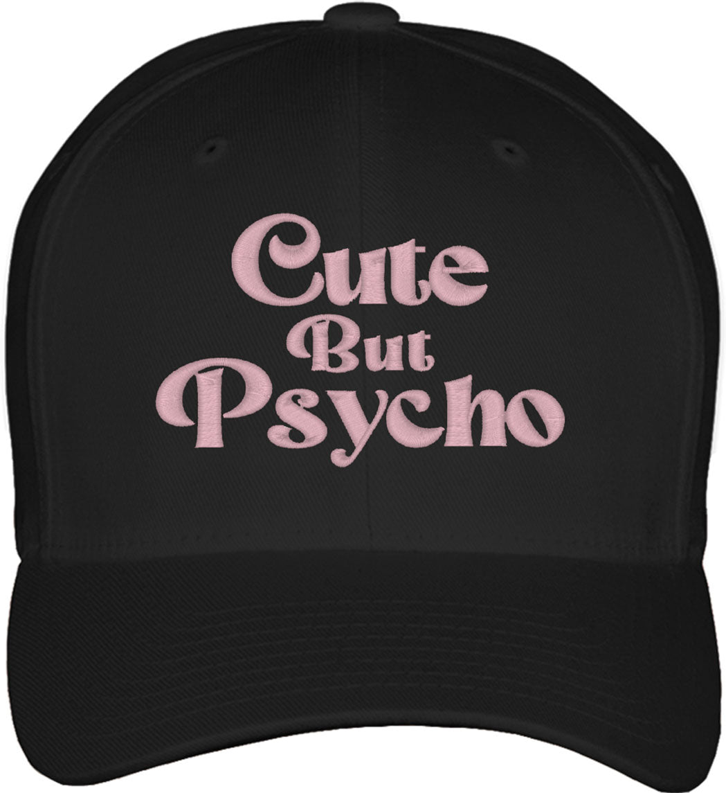 Cute But Psycho Fitted Baseball Cap