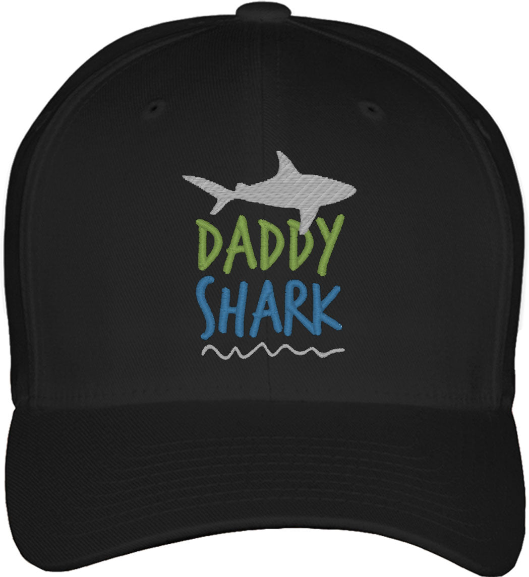 Daddy Shark Father's Day Fitted Baseball Cap