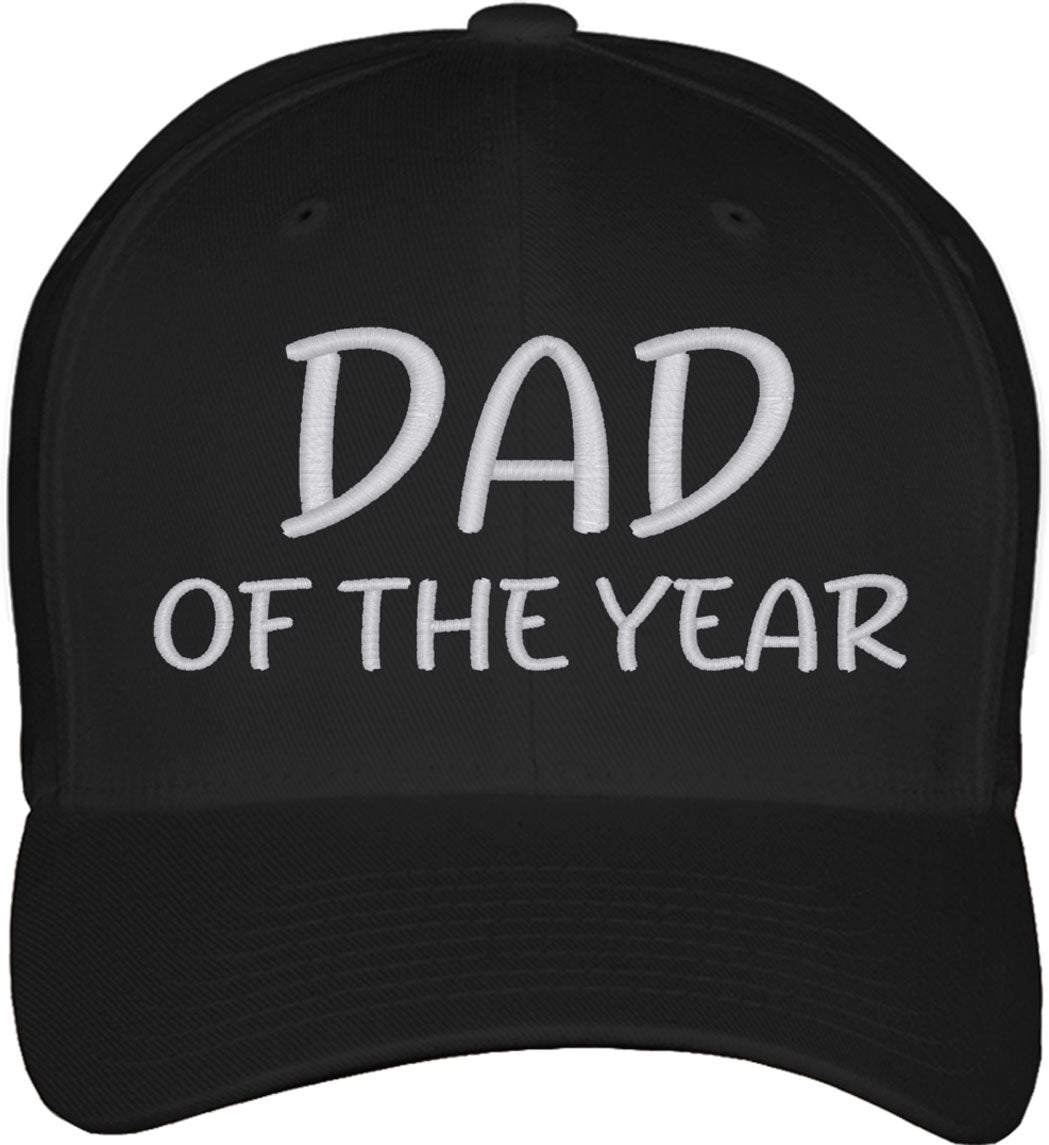 Dad Of The Year Father's Day Fitted Baseball Cap