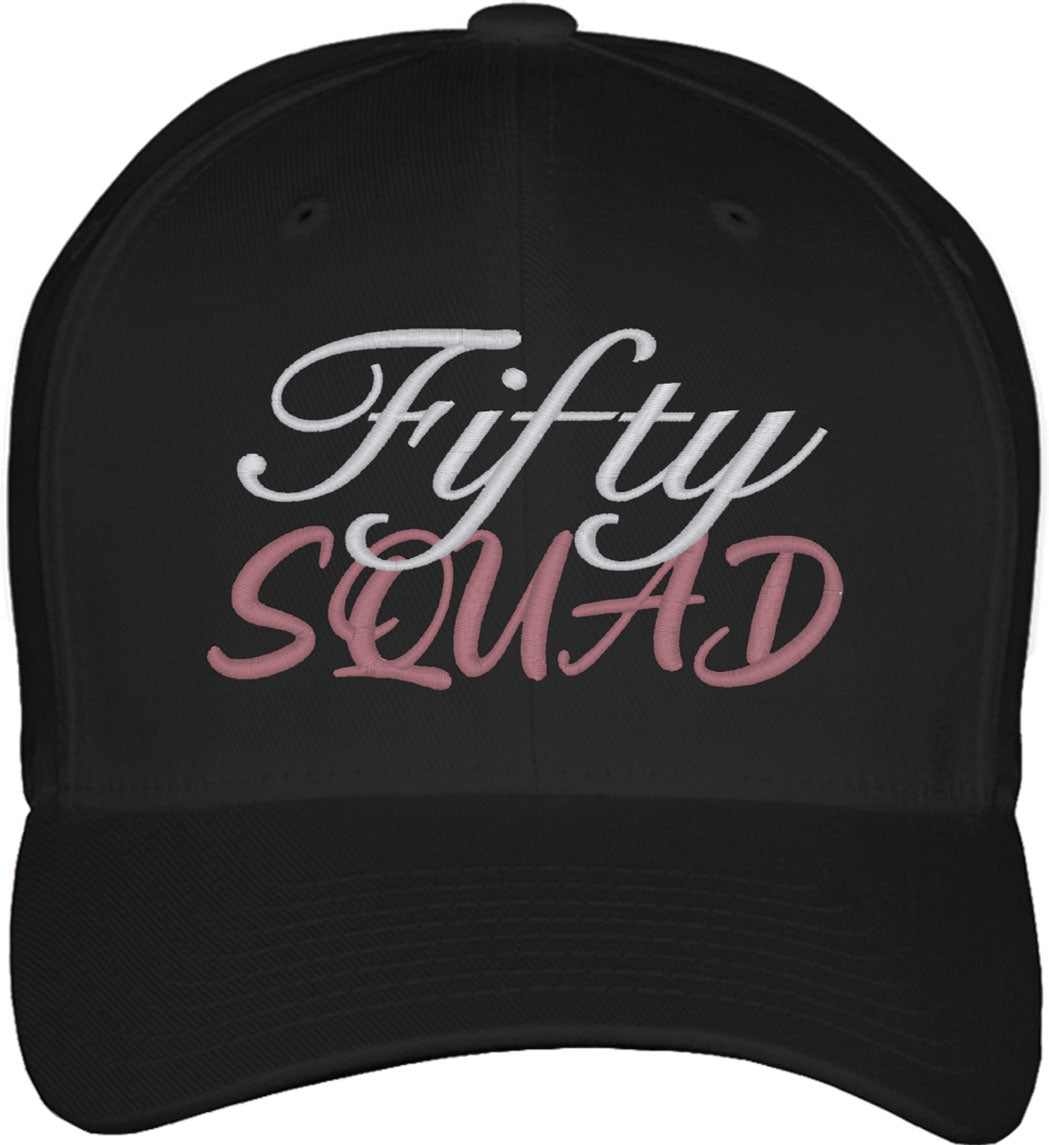 Fifty Squad 50th Birthday Fitted Baseball Cap