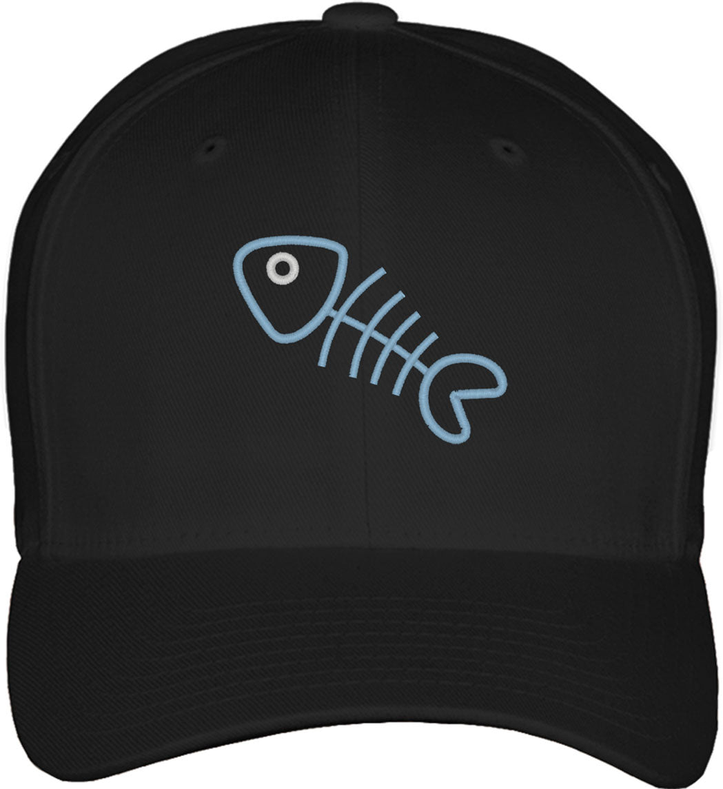 Fishbone Fitted Baseball Cap