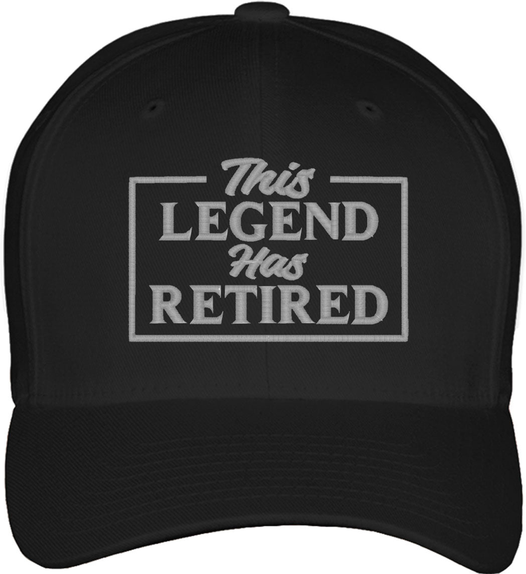 This Legend Has Retired Fitted Baseball Cap