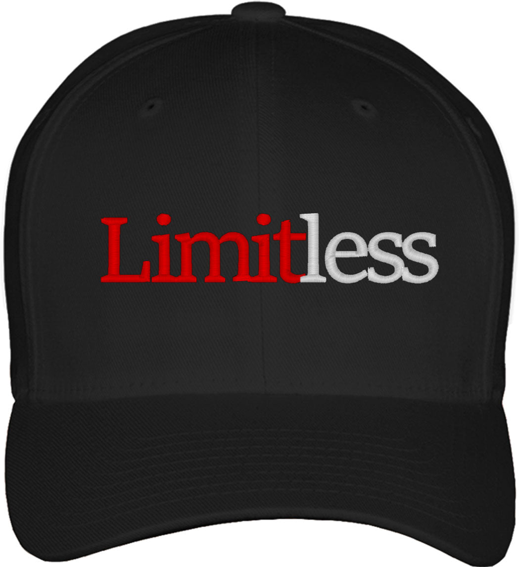 Limitless Typography Fitted Baseball Cap