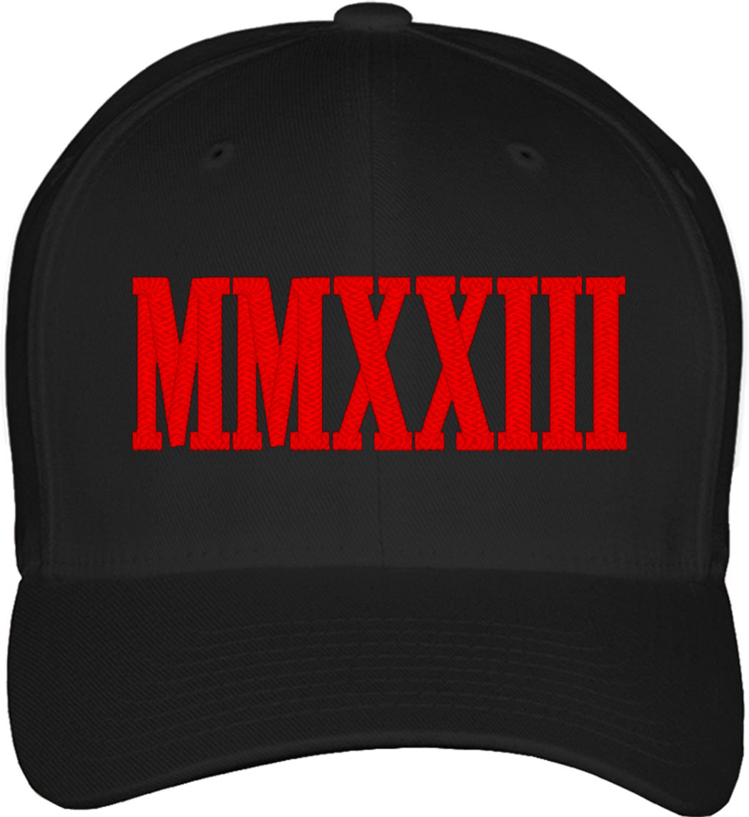 Roman Numeral MMXXIII 2023 Fitted Baseball Cap