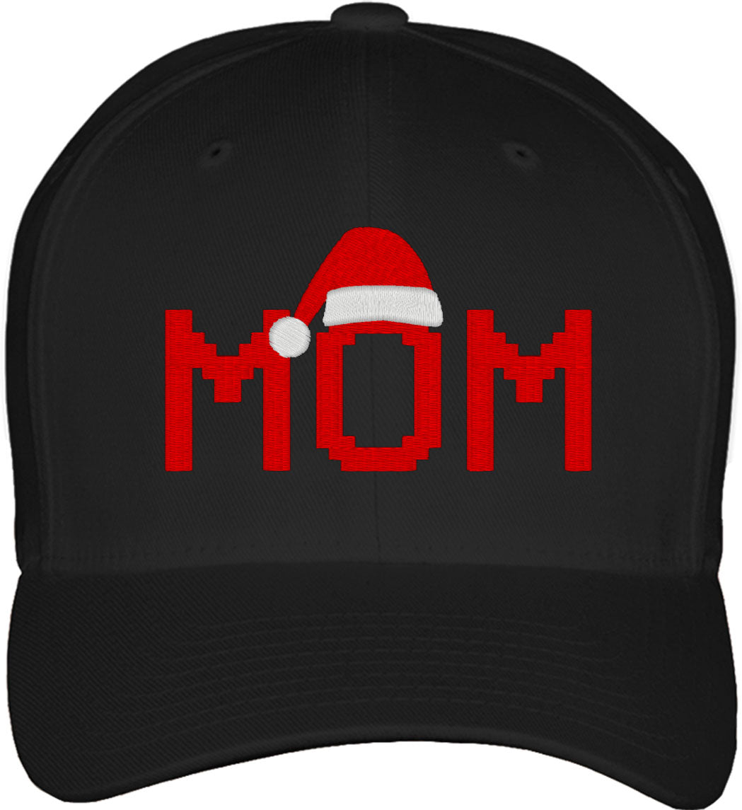 Mom Santa Christmas Family Fitted Baseball Cap