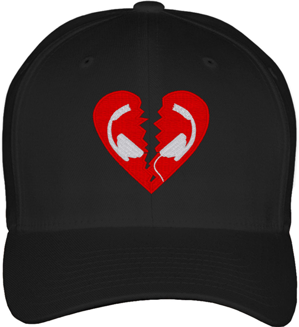 Music Love Fitted Baseball Cap