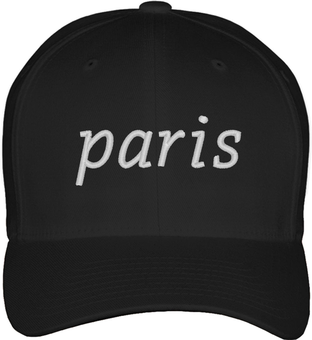 Paris France Fitted Baseball Cap