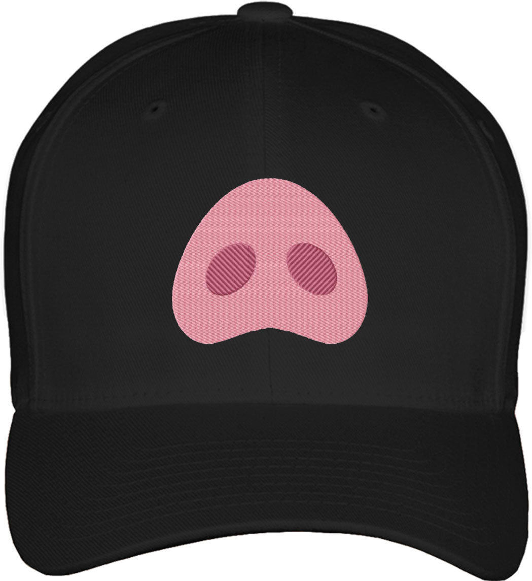 Cute Pig Nose Fitted Baseball Cap
