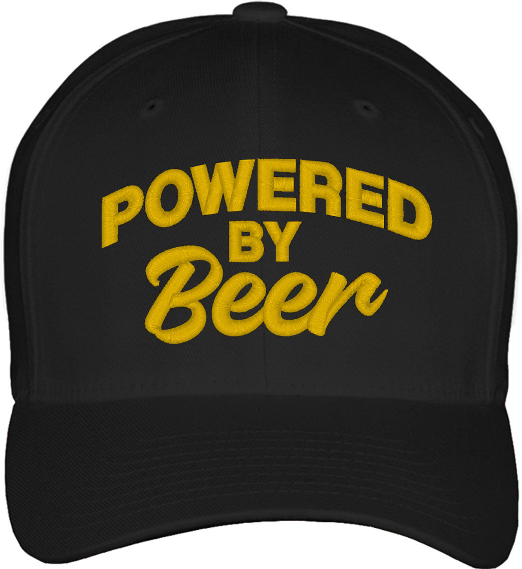 Powered By Beer Fitted Baseball Cap