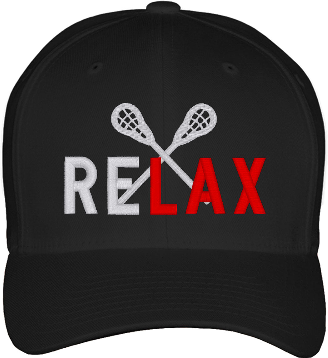 Relax Lacrosse Fitted Baseball Cap