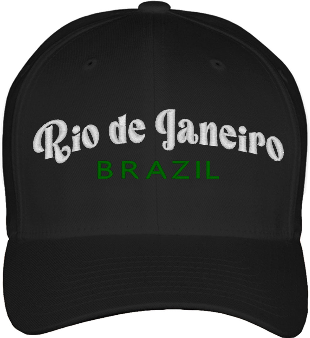 Rio De Janeiro Brazil Fitted Baseball Cap