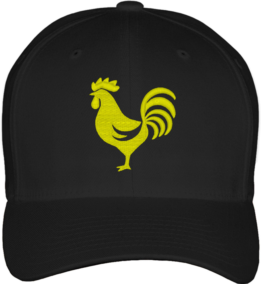 Rooster Fitted Baseball Cap