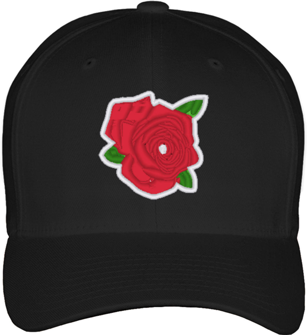 Rose Fitted Baseball Cap